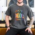 Equal Rights Book Flower Equality Peace Love Kindness Book Men's Comfort Colors T-Shirt Pepper
