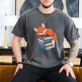 Fox Reading Book Pajama Sleep Men's Comfort Colors T-Shirt Pepper Fox Reading Book Pajama Sleep Men's Comfort Colors T-Shirt Pepper