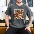 Fox Reads By Fireplace In Cabin Rustic Book Cozy Cup Tea Men's Comfort Colors T-Shirt Pepper Fox Reads By Fireplace In Cabin Rustic Book Cozy Cup Tea Men's Comfort Colors T-Shirt Pepper