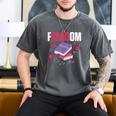 Freadom Anti Ban Books Freedom To Read Book Reading Men's Comfort Colors T-Shirt Pepper