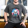 A Good Day To Read a Book Reading Eagle With American Flag Men's Comfort Colors T-Shirt Pepper