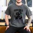 Good Girls Read Spicy Skeleton Book Club Men's Comfort Colors T-Shirt Pepper