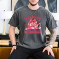 Groovy All Booked For Valentines Books Pink Coquette Bow Men's Comfort Colors T-Shirt Pepper