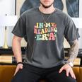 Groovy In My Reading Era Read Book Reader Reading Men's Comfort Colors T-Shirt Pepper