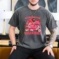 HUGvyn All Booked For Valentines Teacher Book Reading Heart Men's Comfort Colors T-Shirt Pepper