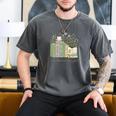 I'm Booked Tonight Cozy Floral Book Lover Graphic Men's Comfort Colors T-Shirt Pepper