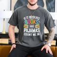 If It Involves Books And Pajamas Count Me In Men's Comfort Colors T-Shirt Pepper If It Involves Books And Pajamas Count Me In Men's Comfort Colors T-Shirt Pepper
