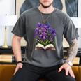 Irises Flowers Book Iris Floral Men's Comfort Colors T-Shirt Pepper