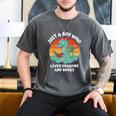 Just A Boy Who Loves Dragons And Books Kids Toddler Baby 5T Men's Comfort Colors T-Shirt Pepper