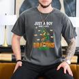 Just a Boy Who Loves Dragons And Books Reading Dragon Men's Comfort Colors T-Shirt Pepper Just a Boy Who Loves Dragons And Books Reading Dragon Men's Comfort Colors T-Shirt Pepper