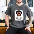 Just a Girl Who Loves Books Messy Bun Black Women Reading Men's Comfort Colors T-Shirt Pepper Just a Girl Who Loves Books Messy Bun Black Women Reading Men's Comfort Colors T-Shirt Pepper
