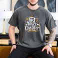 Just One More Chapter Bookish Book Reading Lover Heart Men's Comfort Colors T-Shirt Pepper