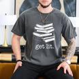Let's Get Lit Books Men's Comfort Colors T-Shirt Pepper Let's Get Lit Books Men's Comfort Colors T-Shirt Pepper