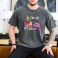 Librarian I'm Okay Book Reader Library Book Men's Comfort Colors T-Shirt Pepper