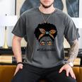 Librarian Teacher Messy Bun Life Book Library Back To School Men's Comfort Colors T-Shirt Pepper