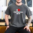 I Love Heart Fictional Men Simple Cute Books Reading Men's Comfort Colors T-Shirt Pepper I Love Heart Fictional Men Simple Cute Books Reading Men's Comfort Colors T-Shirt Pepper