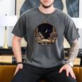 Moon Book Bookshelf Library Coffee Cup Star Stars Pattern Men's Comfort Colors T-Shirt Pepper