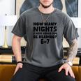 How Many Nights A Week Should You Be Reading 6-7 Book Lover Men's Comfort Colors T-Shirt Pepper