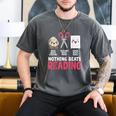 Nothing Beats Reading Rock Paper Scissors Book Lover Library Men's Comfort Colors T-Shirt Pepper