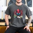 Octopus Reading Book Coffee Lover Bookaholic Bookworm Reader Men's Comfort Colors T-Shirt Pepper