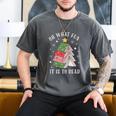 Oh What Fun It Is To Read Book Christmas Tree Premium Tri-Blend Men's Comfort Colors T-Shirt Pepper