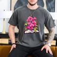 Orchids Flowers Book Floral Men's Comfort Colors T-Shirt Pepper Orchids Flowers Book Floral Men's Comfort Colors T-Shirt Pepper