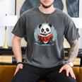 Panda With Book For Reading Enthusiasts Men's Comfort Colors T-Shirt Pepper Panda With Book For Reading Enthusiasts Men's Comfort Colors T-Shirt Pepper