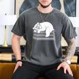 Polar Bear Reading Book Pajama Sleep Men's Comfort Colors T-Shirt Pepper