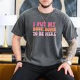 I Put My Book Down To Be Here Book Lover Book Nerd Men's Comfort Colors T-Shirt Pepper