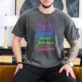 I Put My Book Down To Be Here Whimsical Graphic For Readers Men's Comfort Colors T-Shirt Pepper