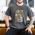 Raccoon Books Reading Flowers Men's Comfort Colors T-Shirt Pepper Raccoon Books Reading Flowers Men's Comfort Colors T-Shirt Pepper