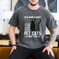 Read Banned Books Pet Cats Fight Evil Read Banned Books Men's Comfort Colors T-Shirt Pepper