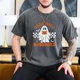 Read More Books Cute Ghost Reading Book Teacher Halloween Men's Comfort Colors T-Shirt Pepper