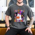Read More Books Ghost Reading Book Teacher Halloween Men's Comfort Colors T-Shirt Pepper