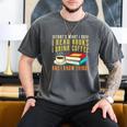 That What i Do i Read Books And i Know Things Coffee Reading Men's Comfort Colors T-Shirt Pepper