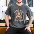 Read Books Be Weird Stay Feral Goat Men's Comfort Colors T-Shirt Pepper Read Books Be Weird Stay Feral Goat Men's Comfort Colors T-Shirt Pepper