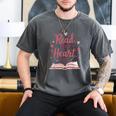 Read Your Heart Out Book Escape Into Stories Men's Comfort Colors T-Shirt Pepper