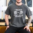 I Read Reading Book Librarian Across America Men Women Kids Men's Comfort Colors T-Shirt Pepper