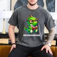 Readasaurus Reading Dinosaur Book Reader Bookworm Men's Comfort Colors T-Shirt Pepper