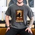 The Reader Cat Book Reading Halloween Tarot Card Men's Comfort Colors T-Shirt Pepper The Reader Cat Book Reading Halloween Tarot Card Men's Comfort Colors T-Shirt Pepper