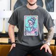 The Reader Retro Reading Skeleton Books Flowers Tarot Card Men's Comfort Colors T-Shirt Pepper The Reader Retro Reading Skeleton Books Flowers Tarot Card Men's Comfort Colors T-Shirt Pepper