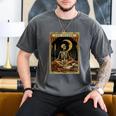 The Reader Tarot Card Book Lover Skeleton Art Goth Style Men's Comfort Colors T-Shirt Pepper The Reader Tarot Card Book Lover Skeleton Art Goth Style Men's Comfort Colors T-Shirt Pepper