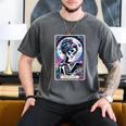 The Reader Tarot Card Reading Skeleton Skull Book Lover Men's Comfort Colors T-Shirt Pepper