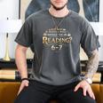 Reading 6–7 Teacher Librarian English Book Lover Quote Men's Comfort Colors T-Shirt Pepper