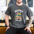 Reading Books Are My Therapy Men's Comfort Colors T-Shirt Pepper