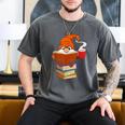 Reading Lover Book Graphic Gnome Men's Comfort Colors T-Shirt Pepper