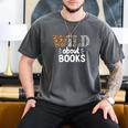 Reading Lover Wild About Books Reading Books And Bookworm Men's Comfort Colors T-Shirt Pepper