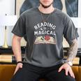 Reading Is Magical Book Lover Bookworm Librarian Library Day Men's Comfort Colors T-Shirt Pepper