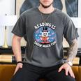 Reading Is Snow Much Fun Snowflake Book Lovers Winter Theme Premium Tri-Blend Men's Comfort Colors T-Shirt Pepper