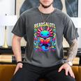 Readsalotl Axolotl Book Lovers Axolotls Men's Comfort Colors T-Shirt Pepper